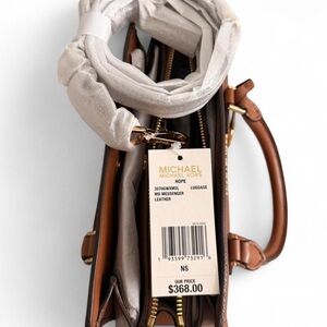 NWT ~ Michael Kors Hope Medium Messenger Satchels in Luggage Leather